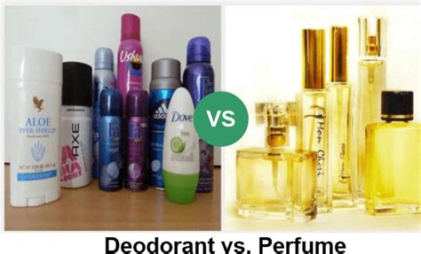 perfume vs deodorant vs scent